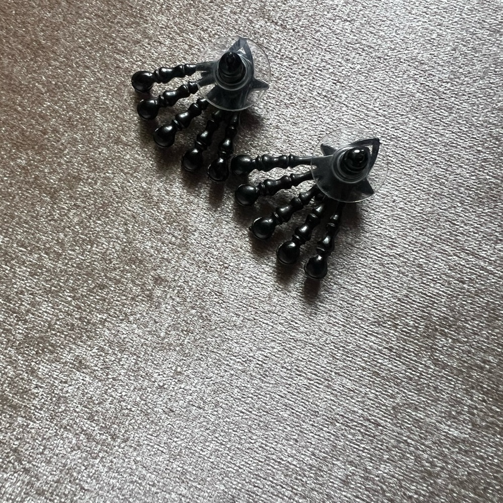 Kendra Scott gunmetal/crystal Evil eye Callan studs/mystic bazaar release - Picture 2 of 3